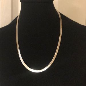 Silver tone chain